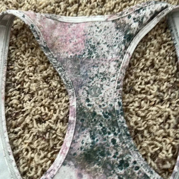 Lululemon Cool Racerback tank, 12, pink/gray/green print - Picture 3 of 4